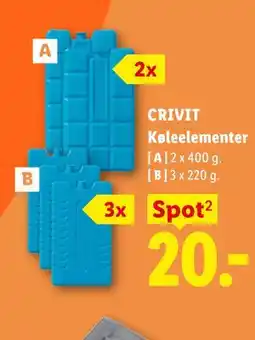 Lidl CRIVIT Køleelementer tilbud