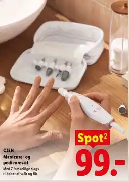 Lidl CIEN Manicure- og pedicuresæt tilbud