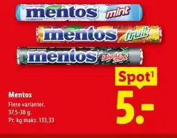 Lidl Mentos tilbud