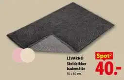 Lidl LIVARNO Skridsikker bademåtte tilbud