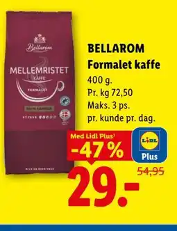 Lidl Formalet kaffe, App-pris tilbud