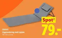 Lidl CRIVIT Liggeunderlag med ryglæn tilbud
