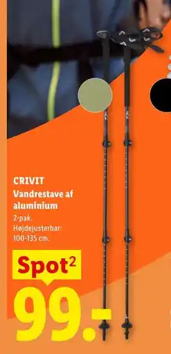Lidl CRIVIT Vandrestave af aluminium tilbud