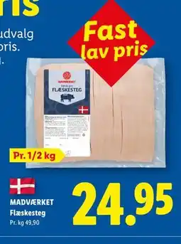 Lidl MADVÆRKET Flæskesteg tilbud