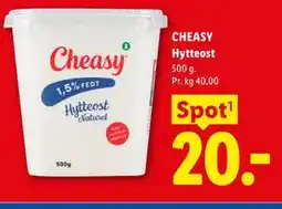 Lidl CHEASY Hytteost tilbud