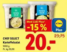 Lidl CHEF SELECT Kartoffelsalat, App-pris tilbud