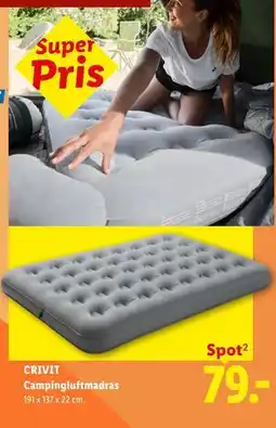 Lidl CRIVIT Campingluftmadras tilbud
