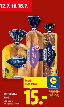 Lidl SCHULSTAD Brød, App-pris tilbud