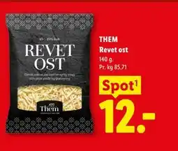 Lidl THEM Revet ost tilbud