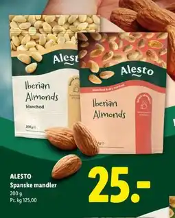 Lidl ALESTO Spanske mandler tilbud