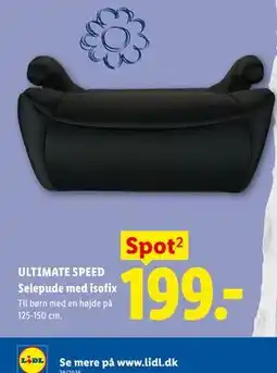 Lidl ULTIMATE SPEED Selepude med isofix tilbud