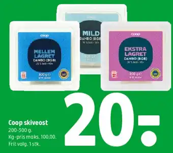 Coop 365 Coop skiveost tilbud