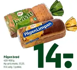 Coop 365 Pågen brød tilbud