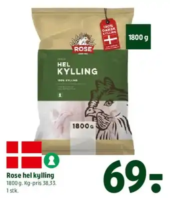Coop 365 Rose hel kylling tilbud