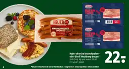 Coop 365 Højer chorizo brunchpølser eller Steff Houlberg bacon tilbud