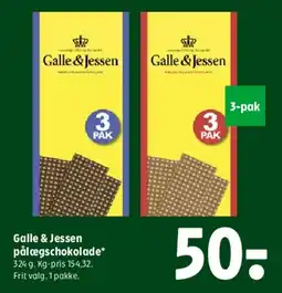 Coop 365 Galle & Jessen pålægschokolade tilbud