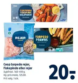 Coop 365 Coop torpedo rejer / fiskepinde / rejer tilbud