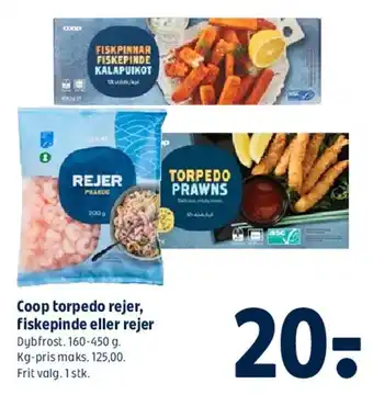 Coop torpedo rejer / fiskepinde / rejer