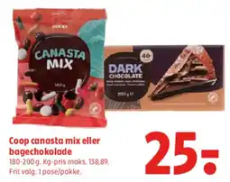 Coop 365 Coop canasta mix eller bagechokolade tilbud