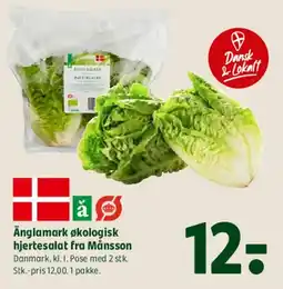 Coop 365 Änglamark økologisk hjertesalat fra Månson tilbud