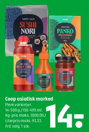 Coop 365 Coop asiatisk marked tilbud