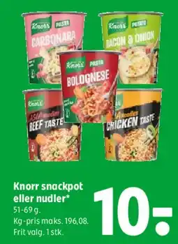 Coop 365 Knorr snackpot eller nudler tilbud