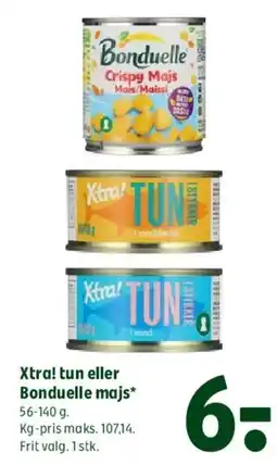 Coop 365 Xtra! tun eller Bonduelle majs tilbud