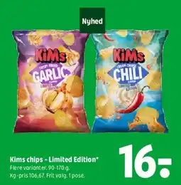 Coop 365 Kims chips - Limited Edition tilbud