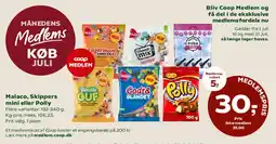 Coop 365 Malaco, Skippers mini eller Polly (medlemspris) tilbud