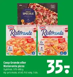 Coop 365 Coop Grande eller Ristorante pizza tilbud