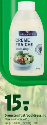 Coop 365 Creme Fraiche Dressing tilbud