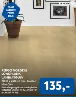 Davidsen Pergo nordlys longplank laminatgulv tilbud