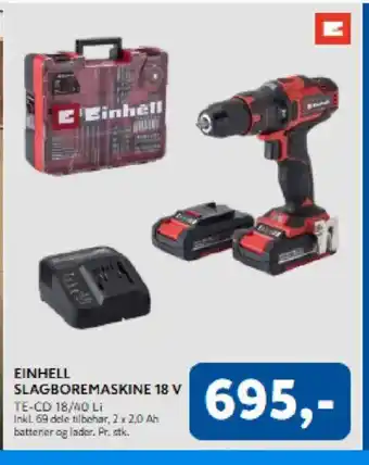 Einhell slagboremaskine 18 v