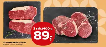 SuperBrugsen Entrecote eller ribeye tilbud