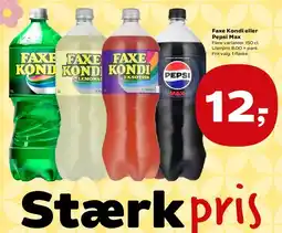 SuperBrugsen Faxe Kondi eller Pepsi Max tilbud