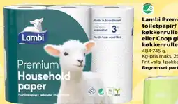 SuperBrugsen Lambi Premium Household / Premium Toilet paper tilbud