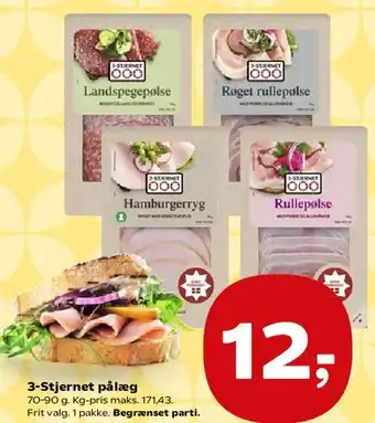 SuperBrugsen 3-Stjernet pålæg tilbud