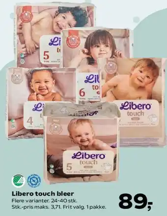 SuperBrugsen Libero Touch bleer tilbud