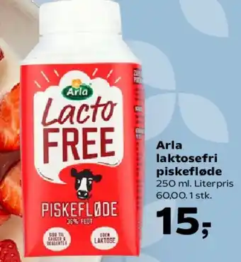 SuperBrugsen Arla laktosefri piskefløde tilbud