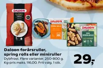 SuperBrugsen Daloon forårsruller, spring rolls eller miniruller tilbud