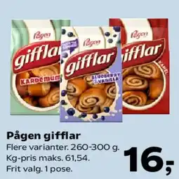SuperBrugsen Pågen gifflar tilbud