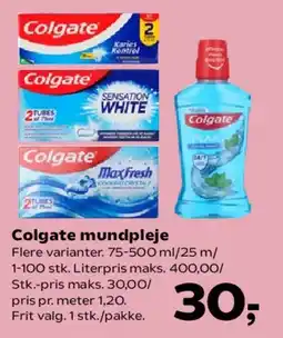 SuperBrugsen Colgate mundpleje tilbud