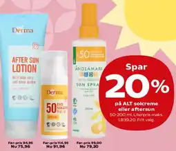 SuperBrugsen Derma After Sun Lotion tilbud