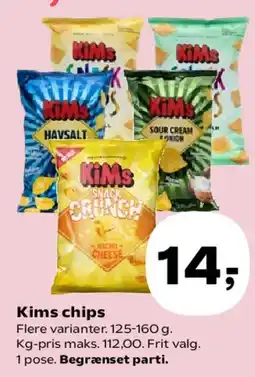 Kvickly Kims chips tilbud