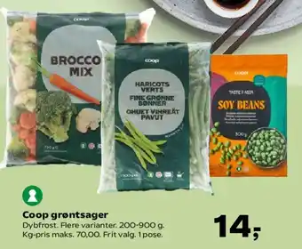 Kvickly Coop grøntsager tilbud