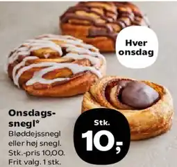 Kvickly Onsdags-snegl tilbud
