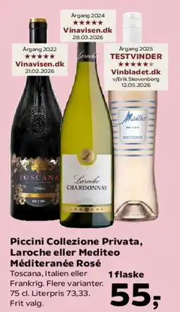 Kvickly Piccini Collezione Privata, Laroche eller Méditerranée Rosé tilbud