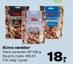 Kvickly Kims nødder tilbud