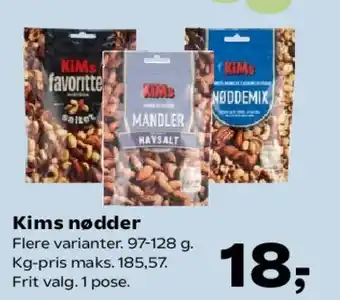 Kvickly Kims nødder tilbud