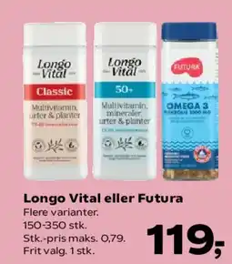 Kvickly Longo Vital eller Futura tilbud